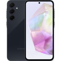 Телефон Samsung Galaxy A35 SM-A356E 8GB/256GB + Яндекс Станция Лайт (темно-синий)- фото