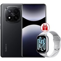 Телефон Xiaomi Redmi Note 14 Pro+ 5G 8GB/256GB международная версия (черный) + умные часы Xiaomi Redmi Watch 5 Active (серебристый) по акции- фото