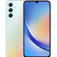 Телефон Samsung Galaxy A34 5G SM-A346E/DSN 8GB/128GB (серебристый)- фото