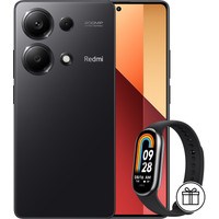 Телефон Xiaomi Redmi Note 13 Pro 4G 8GB/128GB с NFC международная версия (полуночный черный) и Xiaomi Smart Band 8 (серый) по акции- фото