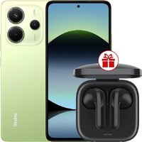 Телефон Xiaomi Redmi Note 14 8GB/256GB международная версия (зеленый) + наушники Xiaomi Redmi Buds 6 Active (черный) по акции- фото