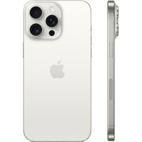 Телефон Apple iPhone 15 Pro Max eSIM 256GB (белый титан)- фото2