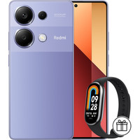 Телефон Xiaomi Redmi Note 13 Pro 4G 8GB/128GB с NFC международная версия (лавандовый) и Xiaomi Smart Band 8 (серый) по акции- фото