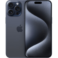 Телефон Apple iPhone 15 Pro Max Dual SIM 1TB (синий титан)- фото