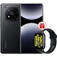 Телефон Xiaomi Redmi Note 14 Pro+ 5G 8GB/256GB международная версия (черный) + умные часы Xiaomi Redmi Watch 5 Active (черный) по акции- фото