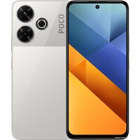 Телефон POCO M6 6GB/128GB с NFC международная версия (серебристый)- фото