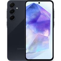 Телефон Samsung Galaxy A55 SM-A556E 8GB/256GB + Яндекс Станция Лайт (темно-синий)- фото