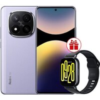 Телефон Xiaomi Redmi Note 14 Pro+ 5G 12GB/512GB международная версия (фиолетовый) + умные часы Xiaomi Redmi Watch 5 Active (черный) по акции- фото