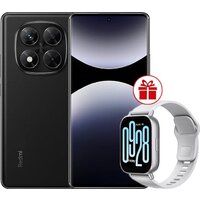 Телефон Xiaomi Redmi Note 14 Pro 12GB/512GB международная версия (черный) + умные часы Xiaomi Redmi Watch 5 Active (серебристый) по акции- фото