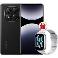 Телефон Xiaomi Redmi Note 14 Pro 5G 12GB/256GB международная версия (черный) + умные часы Xiaomi Redmi Watch 5 Active (серебристый) по акции- фото