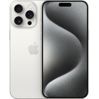 Телефон Apple iPhone 15 Pro Max Dual SIM 256GB (белый титан)- фото