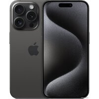 Телефон Apple iPhone 15 Pro 256GB (черный титан)- фото