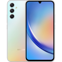 Телефон Samsung Galaxy A34 5G SM-A346E/DSN 8GB/128GB (серебристый)- фото