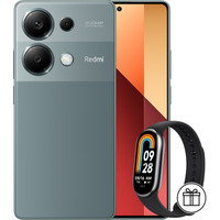 Телефон Xiaomi Redmi Note 13 Pro 4G 12GB/512GB с NFC международная версия (зеленый лес) и Xiaomi Smart Band 8 (серый) по акции- фото