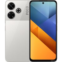 Телефон POCO M6 8GB/256GB с NFC международная версия (серебристый)- фото