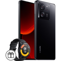 Телефон Xiaomi 13T Pro 12GB/512GB международная версия (черный) и умные часы Xiaomi Watch S1 Active (черный) по акции- фото