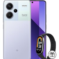 Телефон Xiaomi Redmi Note 13 Pro+ 5G 8GB/256GB с NFC международная версия (фиолетовое сияние) и Xiaomi Smart Band 8 (серый) по акции- фото