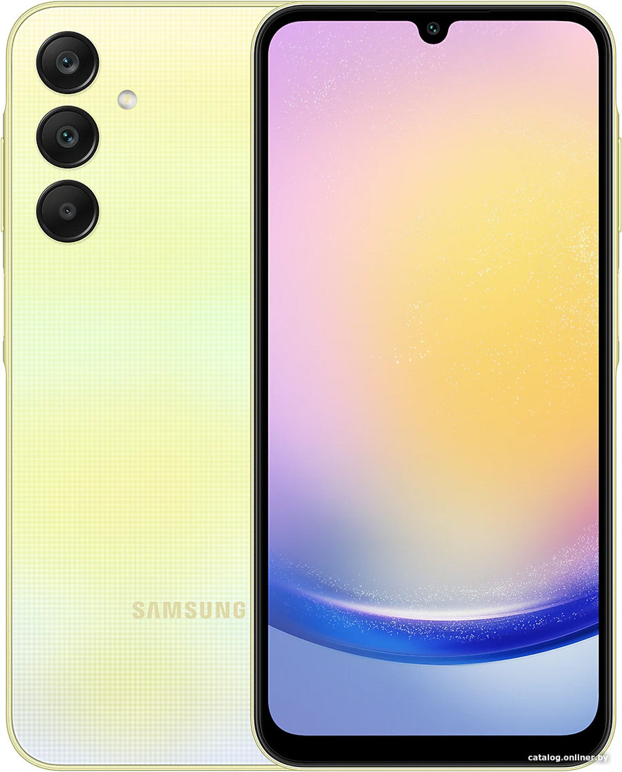 Телефон Samsung Galaxy A25 8GB/128GB (желтый, без Samsung Pay)- фото