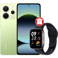 Телефон Xiaomi Redmi Note 14 8GB/128GB международная версия (зеленый) + умные часы Xiaomi Redmi Watch 3 (черный) по акции- фото