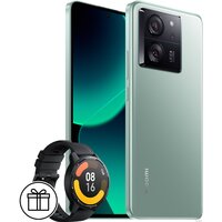 Телефон Xiaomi 13T Pro 12GB/512GB международная версия (зеленый луг) и умные часы Xiaomi Watch S1 Active (черный) по акции- фото